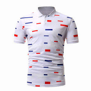 Camiseta polo antiarrugas de golf para hombre, sublimación personalizada, manga corta, talla grande, ropa informal. - Product Image 5