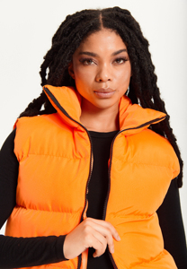 Custom Logo Men Womens Crew Neck Puffer Vest Quilted Sleeveless Button Lightweight Waterproof Eco-Friendly Reversible <b>Plus</b> <b>Size</b> - Product Image 5