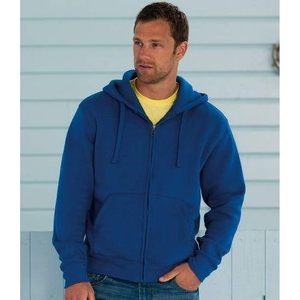 Custom Mens Authentic Full <b>Zip</b> <b>Hooded</b> Sweatshirt XL Size French Terry Cotton Anti-Wrinkle <b>Zip</b>-Up Style - Product Image 4