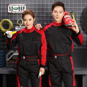 Conjunto de Ropa de Trabajo Unisex de Manga Larga para Ingenieros - Chaqueta de Mecánico y Pantalones de Trabajo, Uniforme para Trabajadores de Mantenimiento, Construcción e Industria - Product Image 2