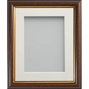 Cadre photo rayé en bois de manguier 7x10 en gros |   Cadres en bois contemporains en gros - Product Image 1
