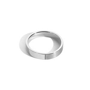 4mm Wedding Band Custom 14K Gold Satin High Polish Split Finish Ring Men Women Unisex Matching Band B2B Factory Price Wholesale - Product Image 3