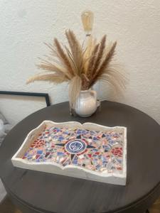 Bandeja de Madera con Estampado Metálico Estilo Glam para Decoración Elegante de Mesas, Bandeja de Servicio al por Mayor - Product Image 4