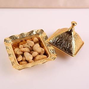 Ensemble de 5 pièces de plats à fruits et à collations en alliage, style simplicité moderne, avec couvercle, pour décoration de table de fête, pour l'exportation - Product Image 6