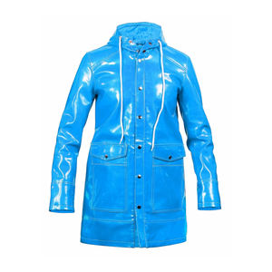 Chaqueta Impermeable para Hombre, Resistente, de PVC, Protección Contra Tormentas, con Opción de Logotipo Frontal, Transpirable, de Secado Rápido, Personalizable, Largo Regular - Product Image 2