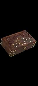 Ractangle Wooden hand curved Jewelry Box - Product Image 5