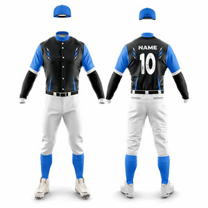 Solid Color Adults Uniform <b>Baseball</b> & Softball Uniform Kits Top Quality All Season Suit Breathable Training Wear Youth Sizes - Product Image 4