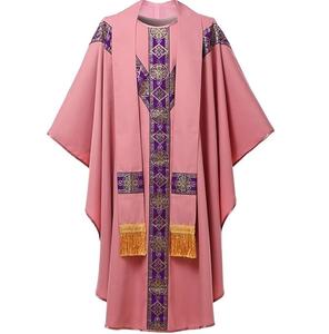 Vêtements de Prêtre : Chasuble et Étole Imprimées, Robes Longues pour Prêtres Chrétiens, Soutanes pour Hommes - Product Image 6