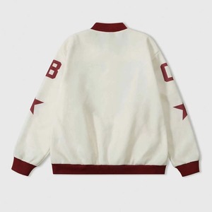 High Quality Embroidered <b>Leather</b> Varsity <b>Jacket</b> Men College Letterman Fashion OEM ODM Sample Service Available - Product Image 2