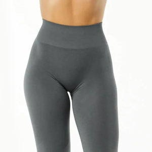 Legging de yoga et fitness sans couture pour femme, taille haute, en spandex tricoté respirant et antibactérien, qualité supérieure - Product Image 6