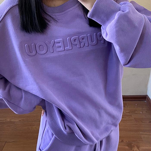 Custom Logo <b>Ladies</b> for Lounge Wears 2pcs Casual Style Custom Loungewear <b>Sets</b> for Women - Product Image 6