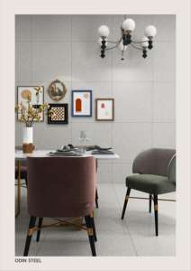 Baldosa de porcelana mate tallada de 24x24 diseñada para una colocación estable, con textura suave y una continua continuidad en el suelo. - Product Image 3