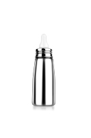 Biberon Premium Léger en Acier Inoxydable avec Tétine en Silicone Souple, Réutilisable et Durable, pour Alimentation Thermique des Bébés