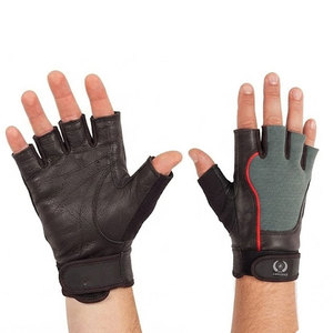 Gants de musculation en cuir frais pour l'entraînement en salle, avec grip durable, paume rembourrée, sangle de poignet réglable, unisexe pour la force - Product Image 3