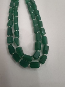 ลูกปัดหินหยกสีเขียวธรรมชาติทำด้วยมือ-ลูกปัดอัญมณีหลวมคุณภาพสูงสำหรับการทำเครื่องประดับสร้อยข้อมือและสร้อยคอ - Product Image 5