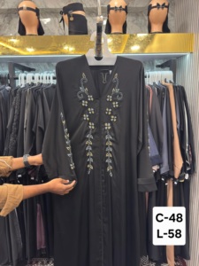 Nouvelle vente flash Abaya, magnifique Abaya de Dubaï pour femmes, travail manuel, Kaftan, vêtements et accessoires islamiques traditionnels, conçus pour la prière - Product Image 4