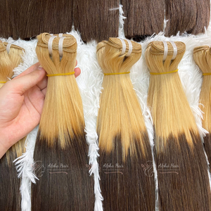 Cuticle Aligned Available Raw Hot Sale Customized Color Bone Straight Hair Extensions One Donor Natural Human Hair HD Lace <b>Wig</b> - Product Image 5