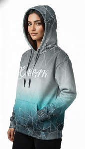 เสื้อฮู้ดดี้โอเวอร์ไซส์คุณภาพสูง พิมพ์ลายแบบซับลิเมชั่นเต็มตัว สำหรับสตรีทแวร์ลำลองและแฟชั่นแนวเมือง - Product Image 2