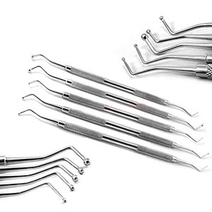 Professional Dental 5Pcs Ball Burnishers Composite Filling Plugger Explorer Root Canal Pulp Spreader Scaler Medic Instruments - Product Image 2