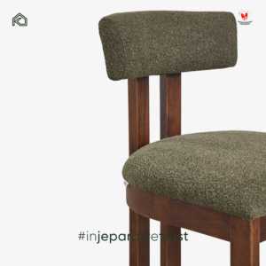 Silla de Comedor Moderna Japandi de Caoba, Color y Tamaño Personalizados, Tapizada, Ecológica, Hecha a Mano, para Apartamento, Villa, Muebles Comerciales - Product Image 5
