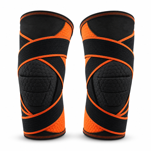 Genouillères de protection élastiques personnalisées violettes rembourrées pour le volleyball, le basketball, le football, avec protection anti-collision en éponge - Product Image 4