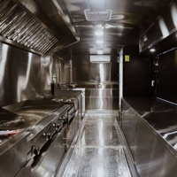 Remorque alimentaire mobile commerciale entièrement équipée pour burgers, tacos et grillades, camion mobile pour la vente de rue, festivals et traiteur