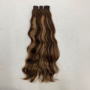 Haute Qualité Grade 12A Balayage 100% Vierge Européenne Remy Extensions de Cheveux 613 Blonde Droite Cheveux Indiens - Product Image 6