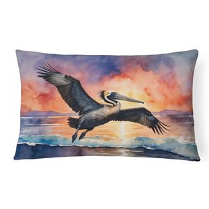 นกกระทุงคะนองพระอาทิตย์ตก7509,12H x 16W หมอนสำหรับโยนในร่ม/กลางแจ้งเบาะซักได้สำหรับโซฟาเตียงลาน - Product Image 1