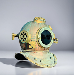 Réplica del Casco de Buceo Mark V de la Marina de los Estados Unidos, Hecho a Mano, Decoración Náutica Coleccionable Vintage para el Hogar u Oficina - Product Image 3