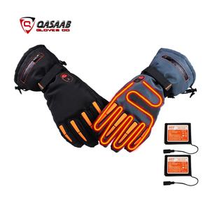 Guantes de Motocicleta para Invierno, Calentadores de Manos, Deportes al Aire Libre, Esquí, Ciclismo, Impermeables, Eléctricos, Recargables, de Cuero - Product Image 4