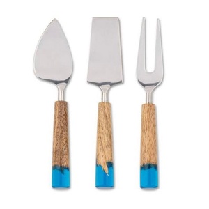 High Quality <b>Cheese</b> <b>Set</b> With Wood Resin Handle Durable Spreader Heart <b>Knife</b> Spatulas For Home Hotel Tableware <b>Cheese</b> <b>Knife</b> <b>Set</b> - Product Image 3