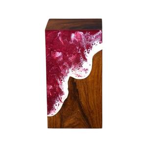 กล่องใส่ของที่ระลึกไม้โรสวูดฝังเรซิ่นลายคลื่นทะเล ของที่ระลึกเพื่อเป็นที่ระลึกส่วนตัว - Product Image 1