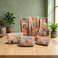 Sac fourre-tout matelassé brodé, style vintage bohème, imprimé animal, avec fermeture éclair, doublure en coton, grande capacité, pour la plage, les voyages, décontracté, quotidien
