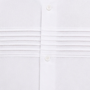 <b>White</b> <b>Mens</b> Camp Collar Pleated <b>Short</b> <b>Sleeve</b> Button Down Casual Summer Resort <b>Shirt</b> Customized Logo OEM Manufacturer Supplier - Product Image 5