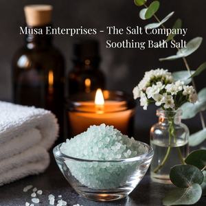Sal de Baño Pura del Himalaya Tallada a Mano, Ecológica y Natural, con Fragancia a Sándalo para un Confort Cálido y Momentos de Spa Rejuvenecedores - Product Image 1