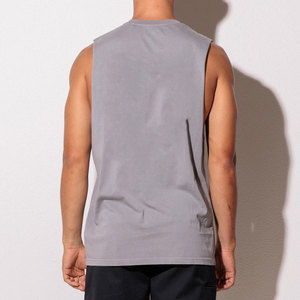 เสื้อกล้ามทรงสปอร์ต แบรนด์ LEDBURY INTERNATIONAL รุ่น High Street Oversized สวมใส่สบาย แห้งเร็ว คอกลม ดีไซน์ครอป สีพื้น สำหรับผู้ชาย - Product Image 2