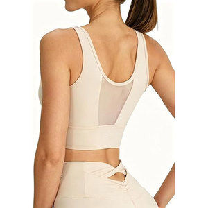Top Deportivo Elegante y Transpirable para Gimnasio, con Banda Elástica Antideslizante, para Mujer, para Entrenamiento Atlético, Top Deportivo de Malla - Product Image 6