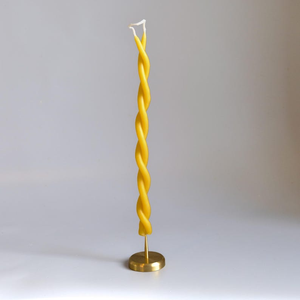 Support de bougie en laiton massif à base pointue, minimaliste, pour bougies coniques, pour décoration moderne de la maison, Noël, fait main, durable - Product Image 1