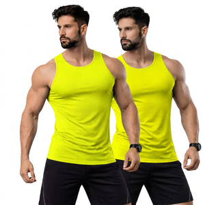 <b>Men</b> Quick Dry Gym Tank Top Sleeveless Workout Shirt Breathable Fitness <b>Vest</b> Running <b>Training</b> Sports Active Wear Soft Stretch - Product Image 5