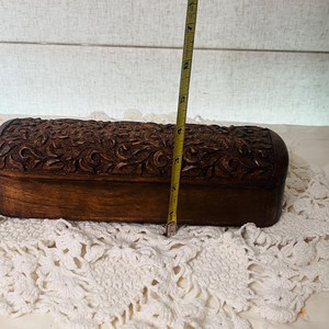 Affordable Wooden Keepsake Storage <b>Box</b> for Jewelry, Gifts, <b>Memories</b> and Small Accessories with Rustic Vintage Handcrafted Design - Product Image 4