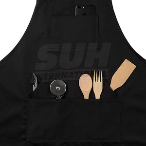 Premium Quality Sleeveless Chef Bar <b>Aprons</b> Durable Cotton Adjustable Strap Eco-Friendly Breathable <b>Kitchen</b> Cooking <b>Aprons</b> for - Product Image 3