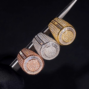 Elegant Mens VVS Moissanite <b>Ring</b> 925 Silver <b>Iced</b> Out Style Luxury Fashion Accessory Streetwear Jewelry Collection - Product Image 5