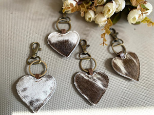 Nouvel arrivage de porte-clés en cuir de vachette porte-clés en cuir de vachette léopard porte-clés élégants porte-clés en fourrure véritable - Product Image 4