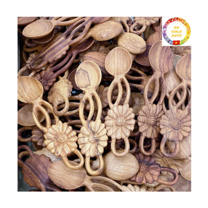 Cuillère en bois |   Cuillère à miel en bambou |   Taille mini |   Ustensiles de cuisine écologiques |   Fournisseur en gros - Product Image 4