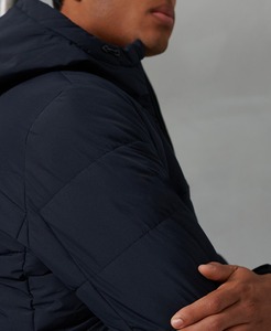 Doudoune d'hiver légère pour homme 2026, imperméable, à capuche, rembourrage épais en polyester, coupe classique - Product Image 2
