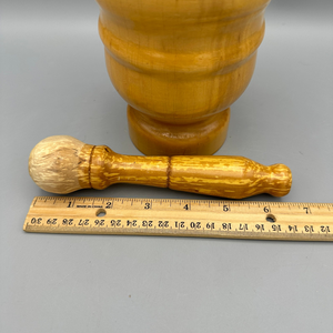 Juego de Mortero y Pilón de Madera Artesanal, Duradero y Ecológico, Molinillo Manual de Hierbas y Especias, Tazón de Madera de Grado Alimenticio con Pilón a Juego - Product Image 5