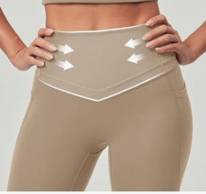 Leggings Deportivos de Cintura Alta para Mujer, Transpirables, Sin Costuras, de Color Sólido, con Bolsillos, Tejido Elástico de Spandex - Product Image 4
