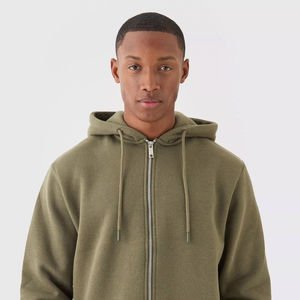 Sweat-shirts à capuche zippés personnalisés pour hommes, prix de gros, entièrement personnalisables, service OEM. - Product Image 2