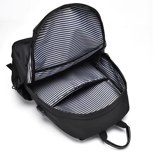 Unisex <b>Nylon</b> <b>Backpack</b> Zipper Closure Waterproof Design Large Capacity Minimalist Style Softback Shoulder Strap Multi-Function - Product Image 2
