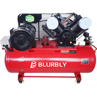 Penjualan langsung dari pabrik 9kw 16bar Piston elektrik kompresor udara pengisi ban industri dengan komponen inti tangki udara dan mesin